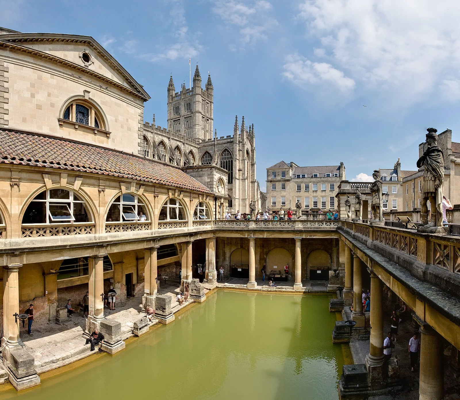 The Roman Baths in Bath, England