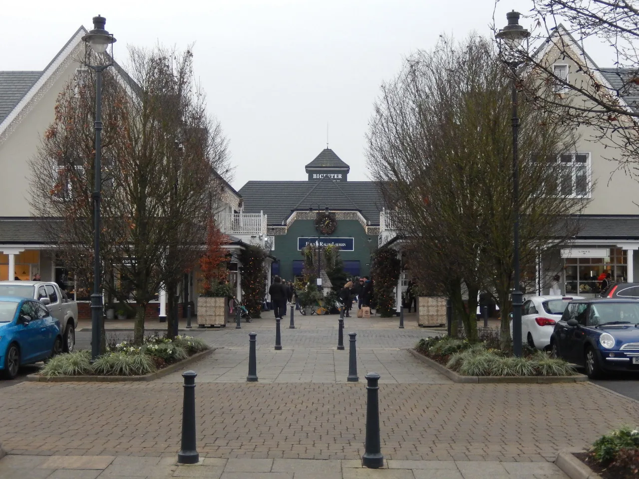 Retail units at Bicester Village designer outlet