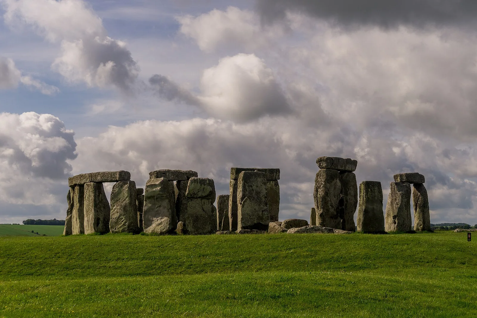 The prehistoric stone circle at Stonehenge, Wiltshire